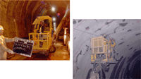 「トンネル掘削作業における削岩機(ジャンボ)の作業架台の改善」