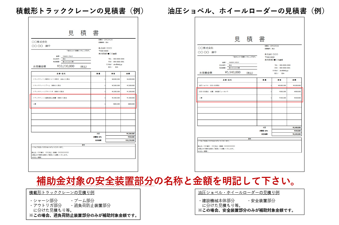 ③見積書 記入例